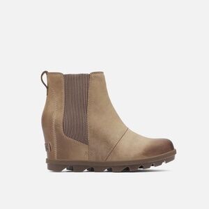 Sorel Women’s Joan of Arctic Wedge Chelsea Boot size 9 in ash brown/tan